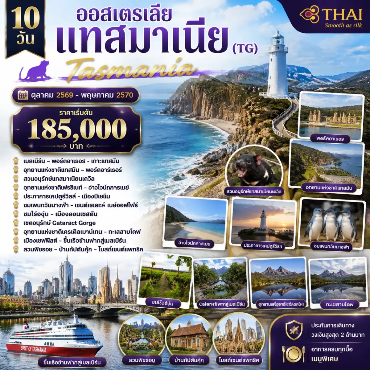 10 วัน ออสเตรเลีย แทสมาเนีย